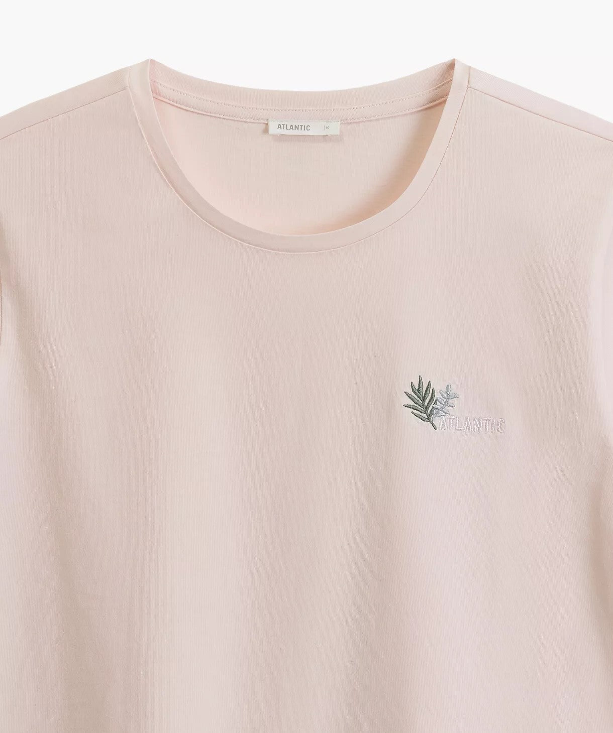 Pigiama corto da donna in cotone con ricamo - nlp-498e