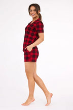 Pigiama corto da donna in cotone stile camicia | tracy 2