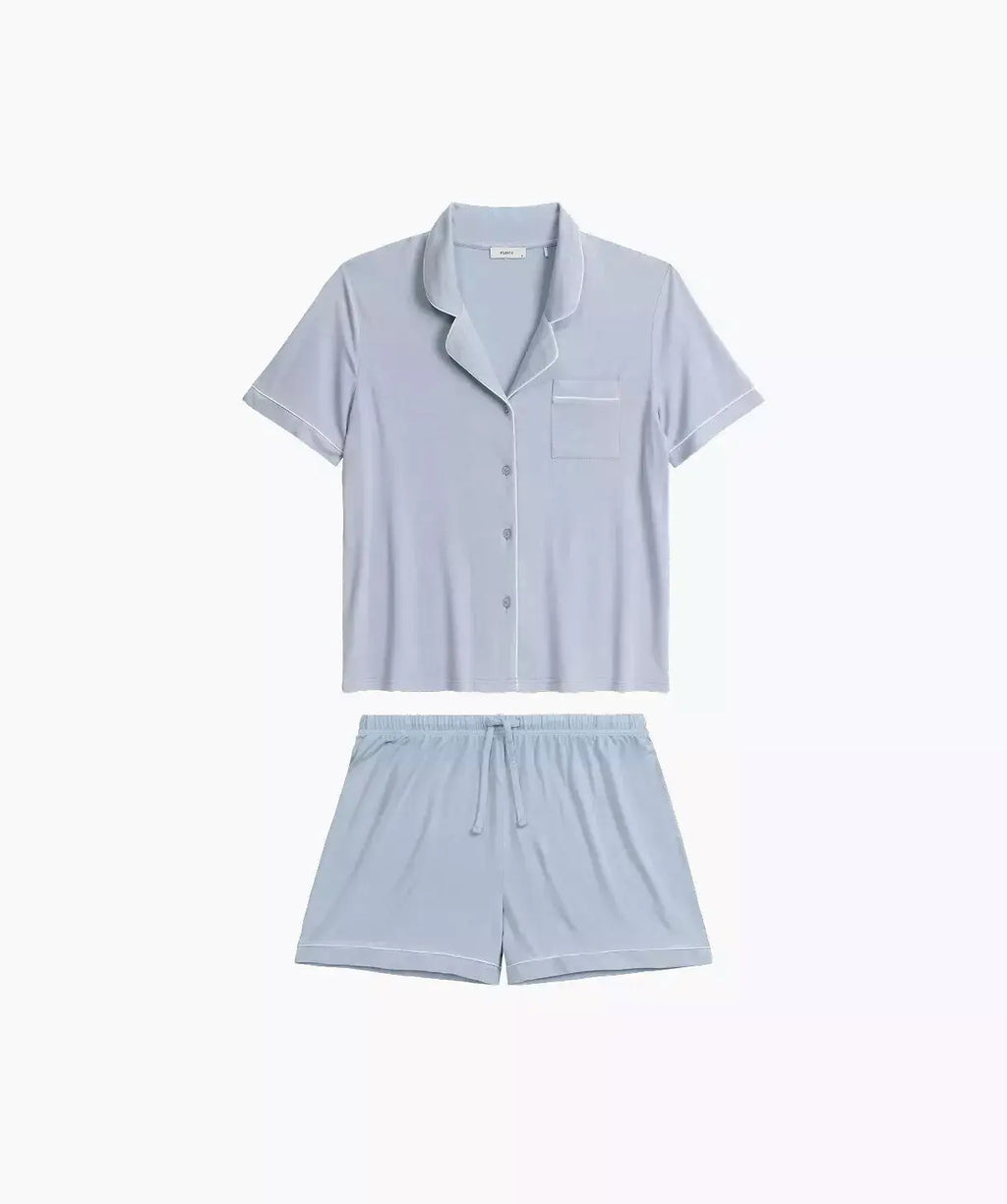 Pigiama corto da donna in modal aperto con bottoni - meghan
