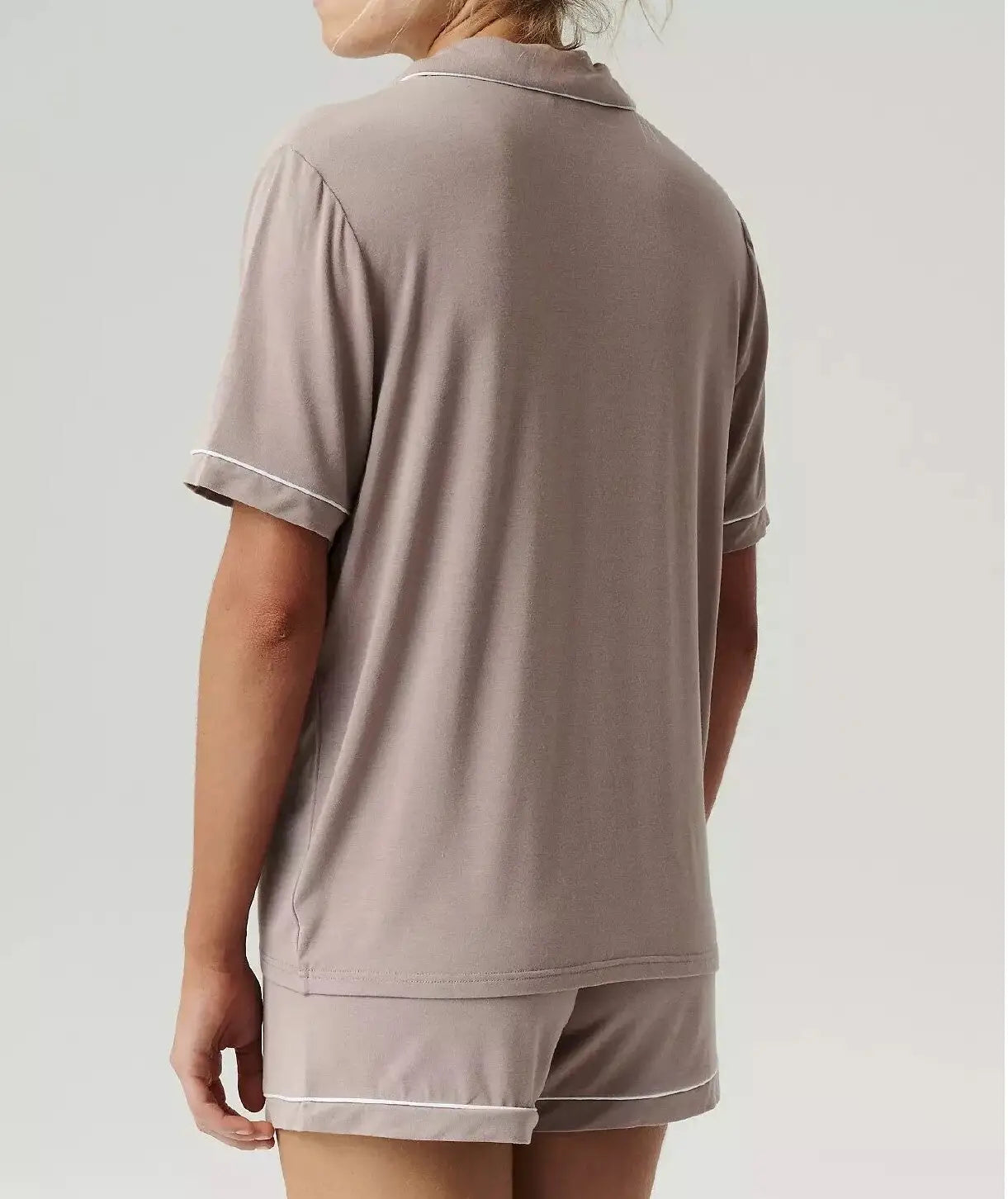 Pigiama corto da donna in modal aperto con bottoni - meghan