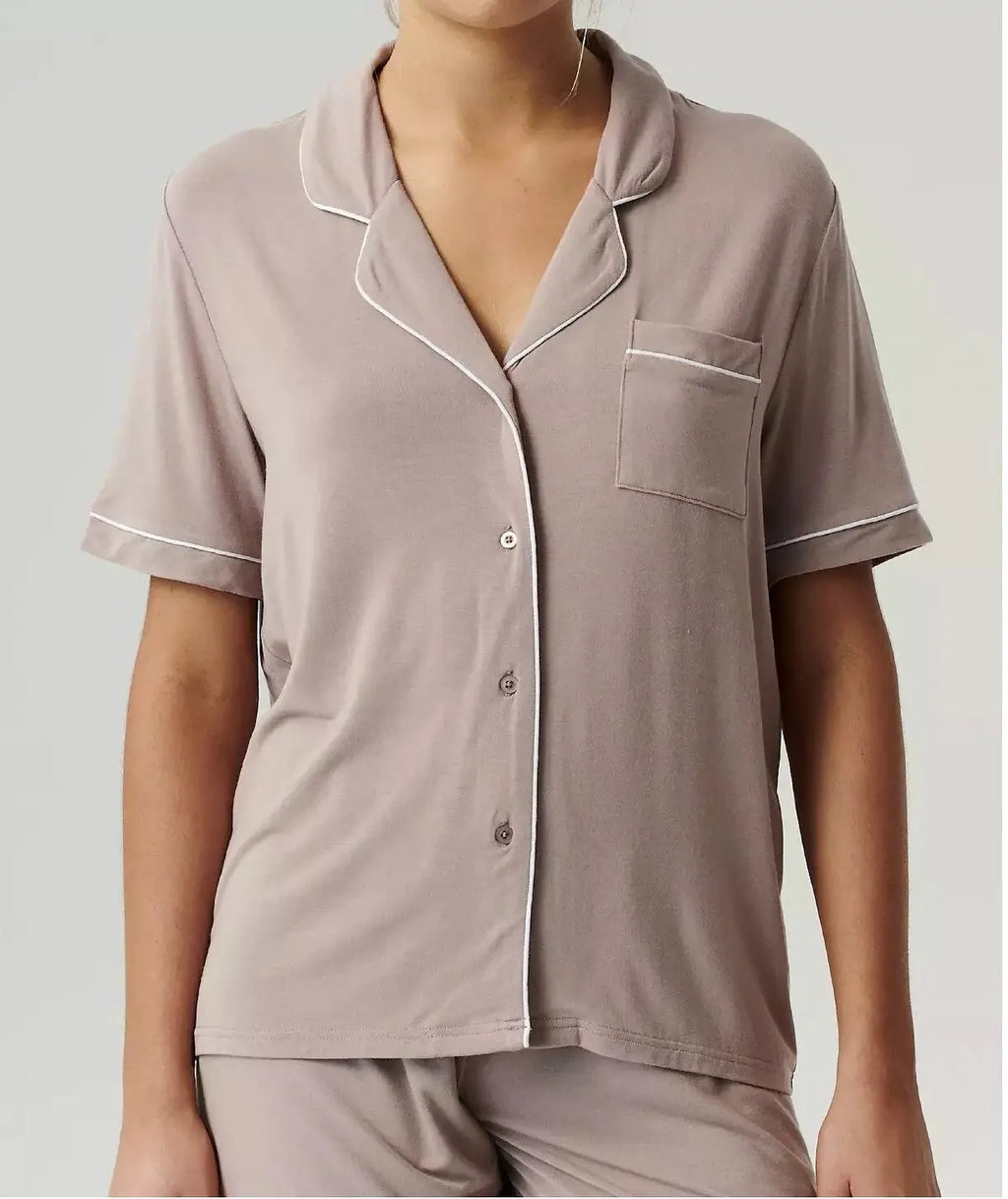 Pigiama corto da donna in modal aperto con bottoni - meghan