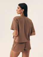 Pigiama corto da donna in puro cotone - nilsa