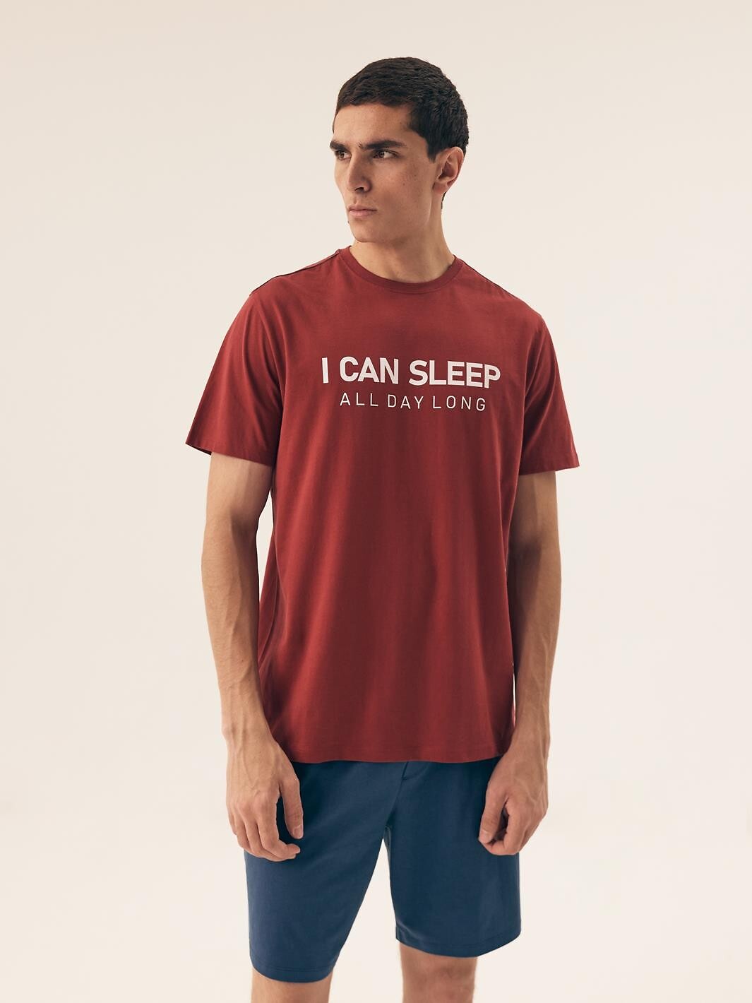 Pigiama corto da uomo in 100% cotone - sleeper