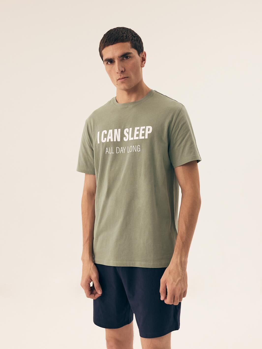 Pigiama corto da uomo in 100% cotone - sleeper