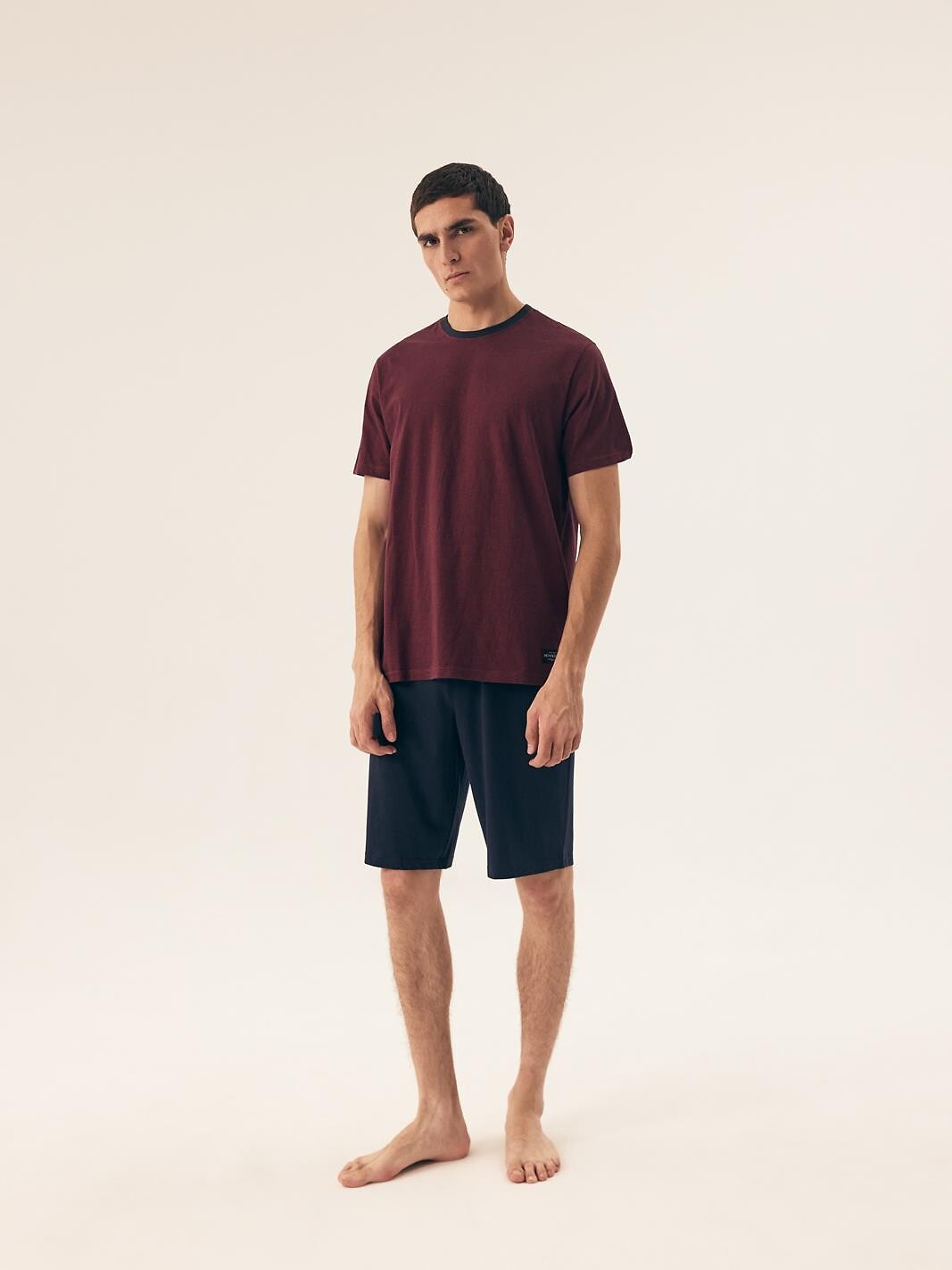 Pigiama corto da uomo in puro cotone - dive
