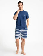Pigiama corto uomo a tema marinaro (pdm3600-005)