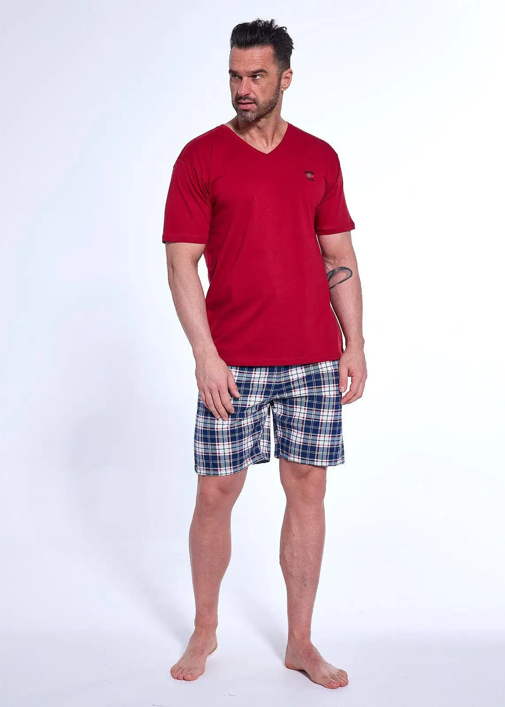 Pigiama in cotone elasticizzato estivo da uomo - 326/180