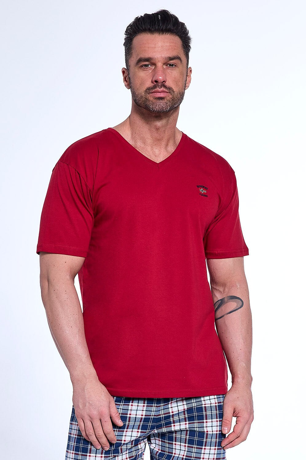 Pigiama in cotone elasticizzato estivo da uomo - 326/180