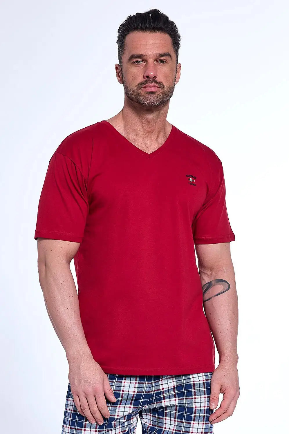 Pigiama in cotone elasticizzato estivo da uomo - 326/180