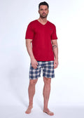 Pigiama in cotone elasticizzato estivo da uomo - 326/180
