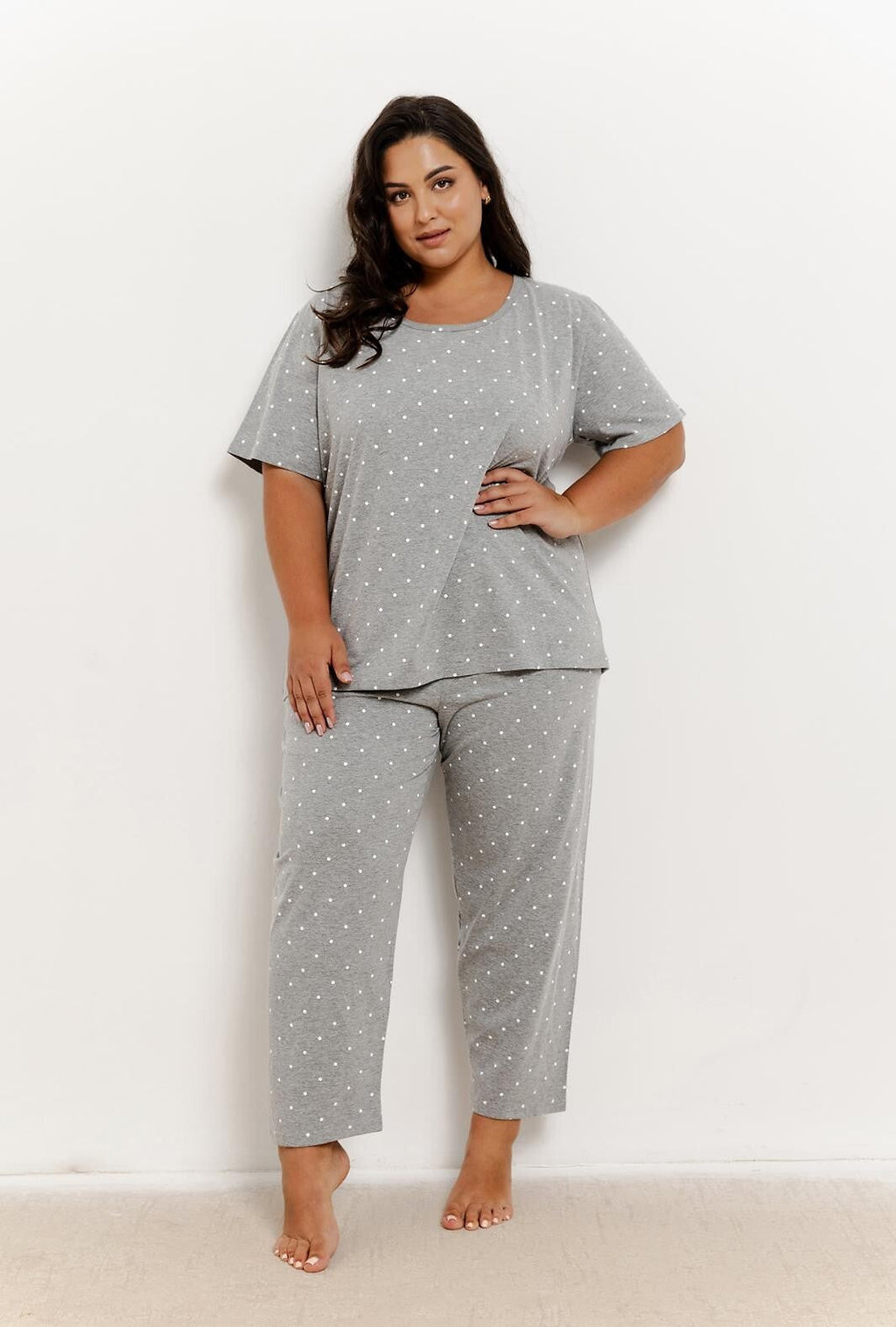 Pigiama da donna con maniche corte e pantaloni lunghi - meg