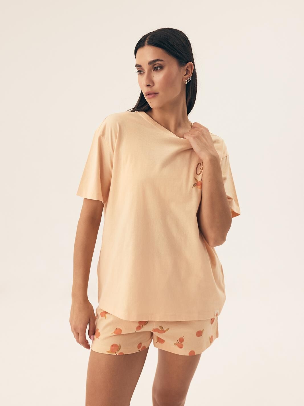 Pigiama da donna in 100% cotone naranja