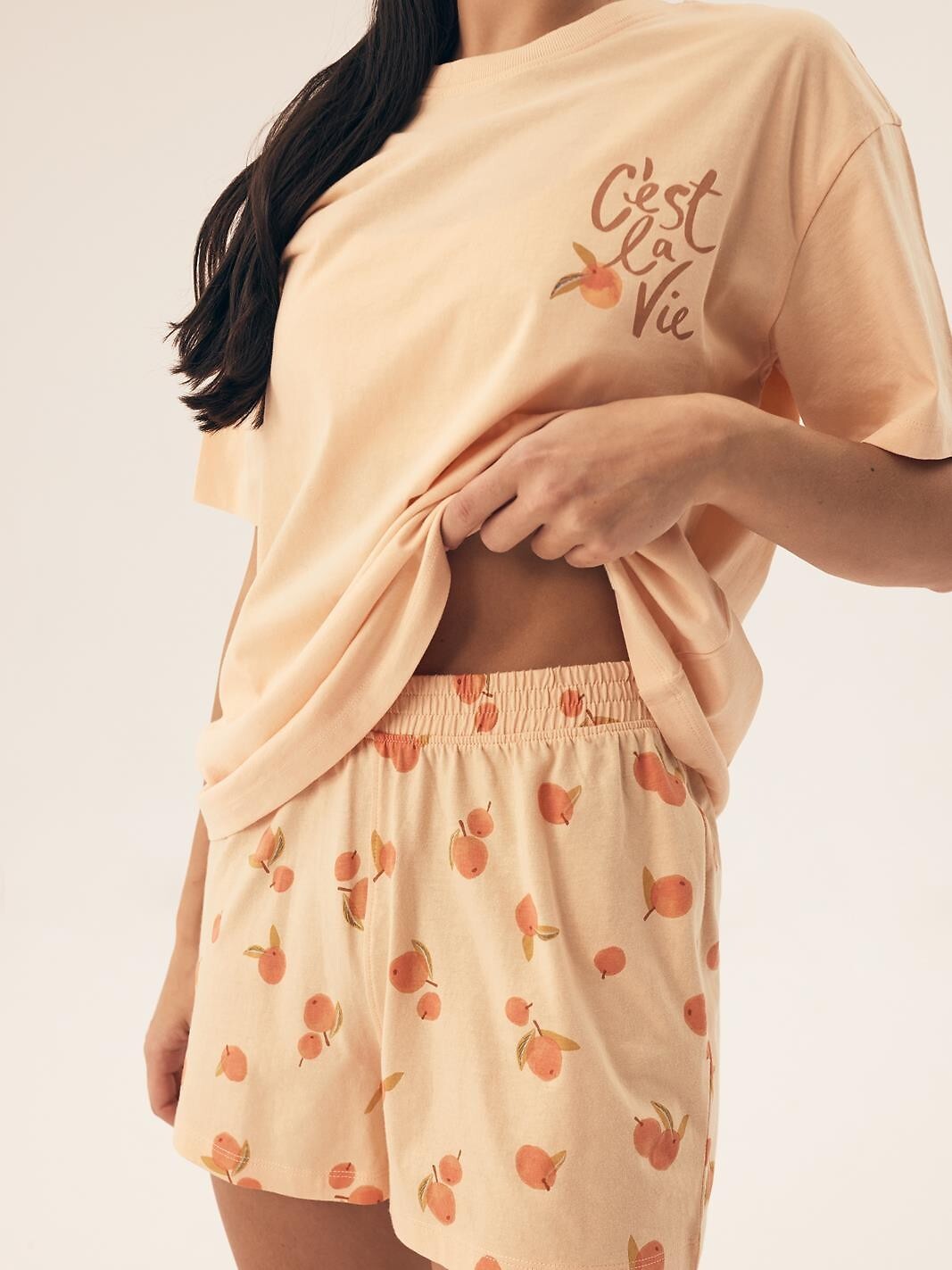 Pigiama da donna in 100% cotone naranja