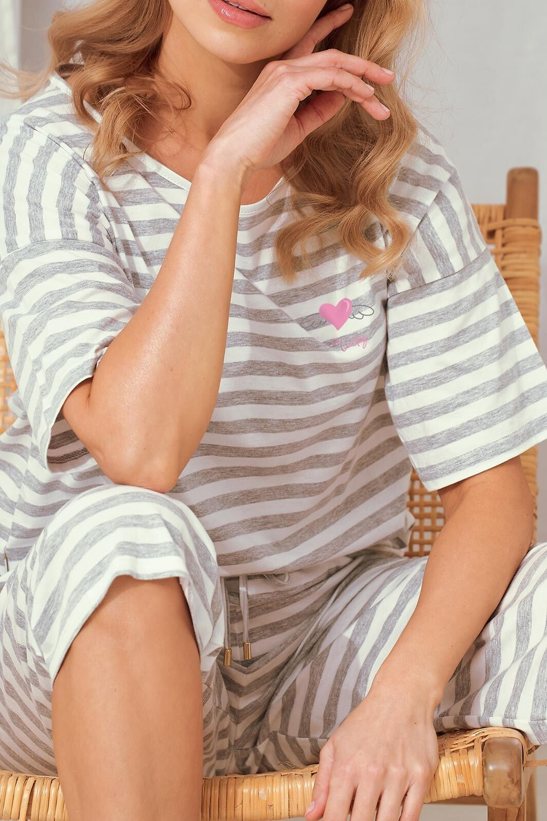 Pigiama da donna in cotone elasticizzato harper