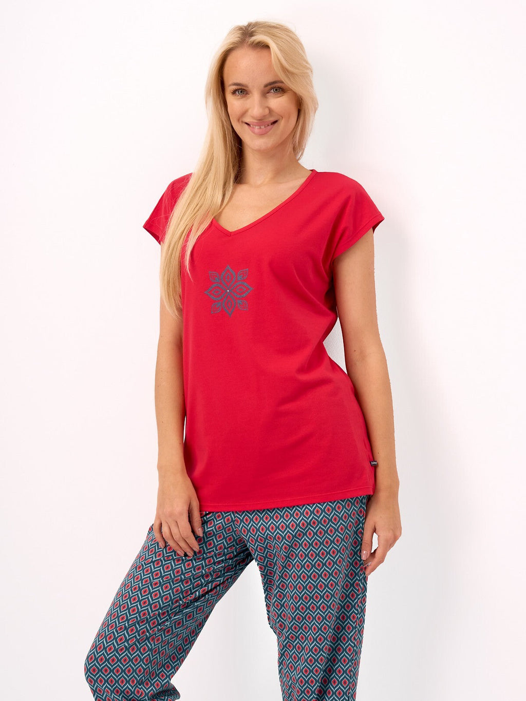 Pigiama da donna in cotone elasticizzato - lns 811
