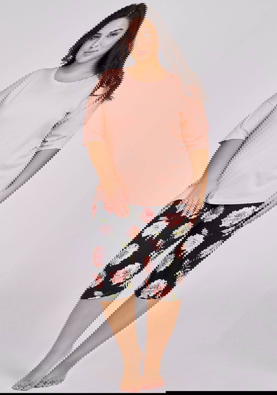 Pigiama da donna in cotone in puro cotone margot peony
