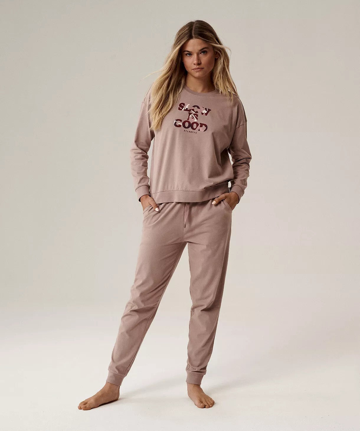 Pigiama da donna in cotone stile jogger - nlp-499