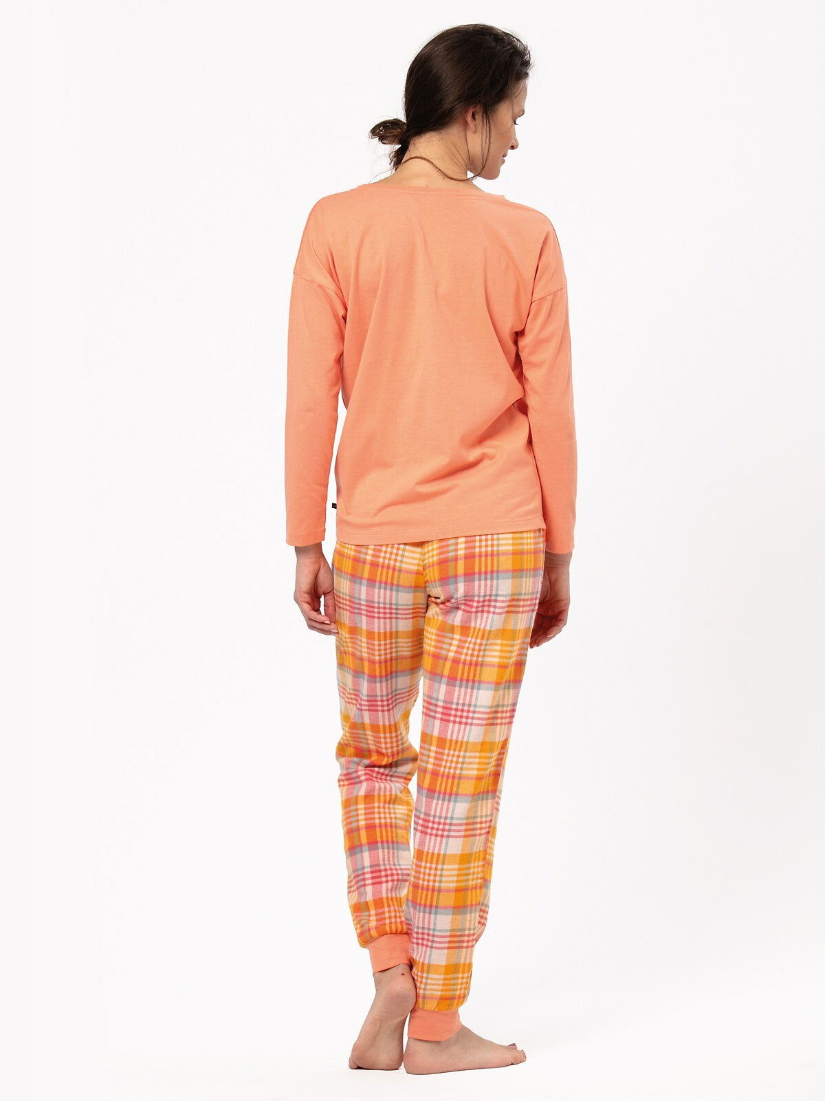 Pigiama da donna in flanella di cotone pumpkin