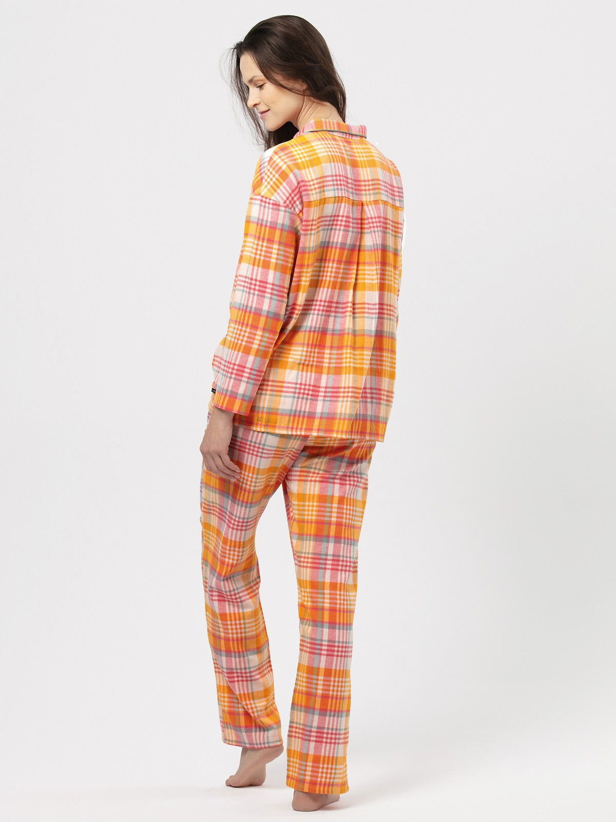 Pigiama da donna in flanella pumpkin