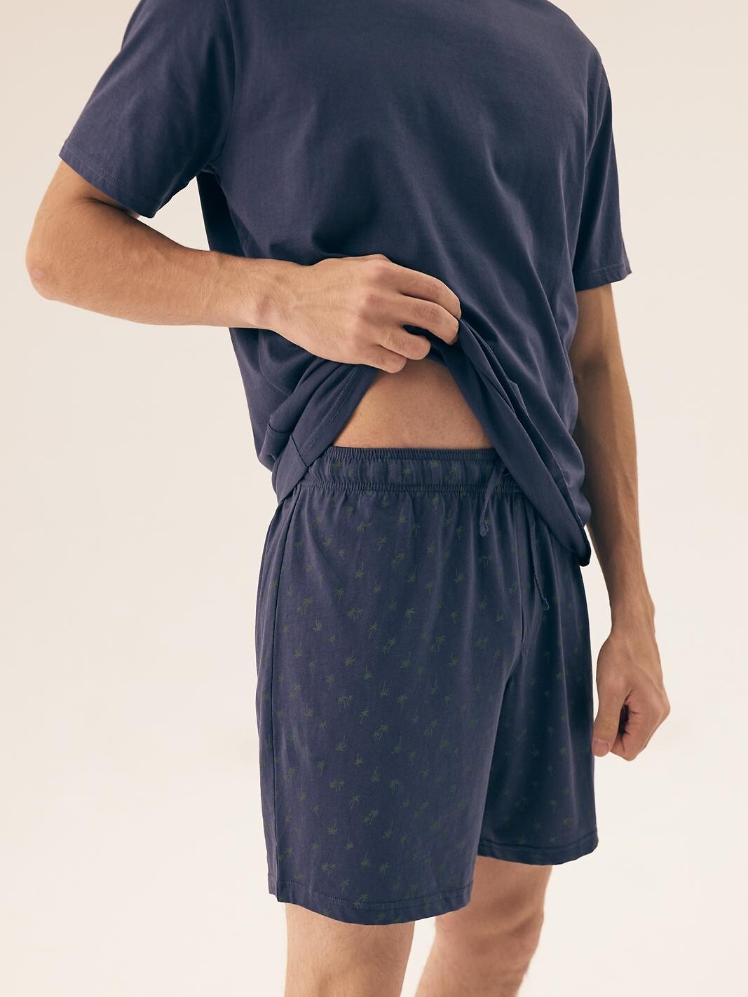 Pigiama da uomo estivo in cotone 100% - shore