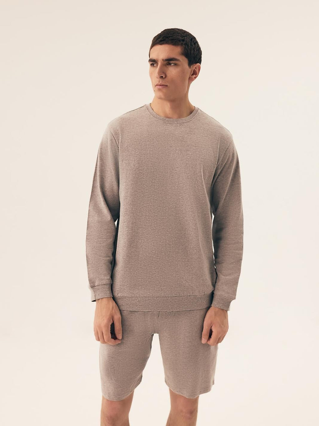 Pigiama da uomo in morbido cotone con interno felpato