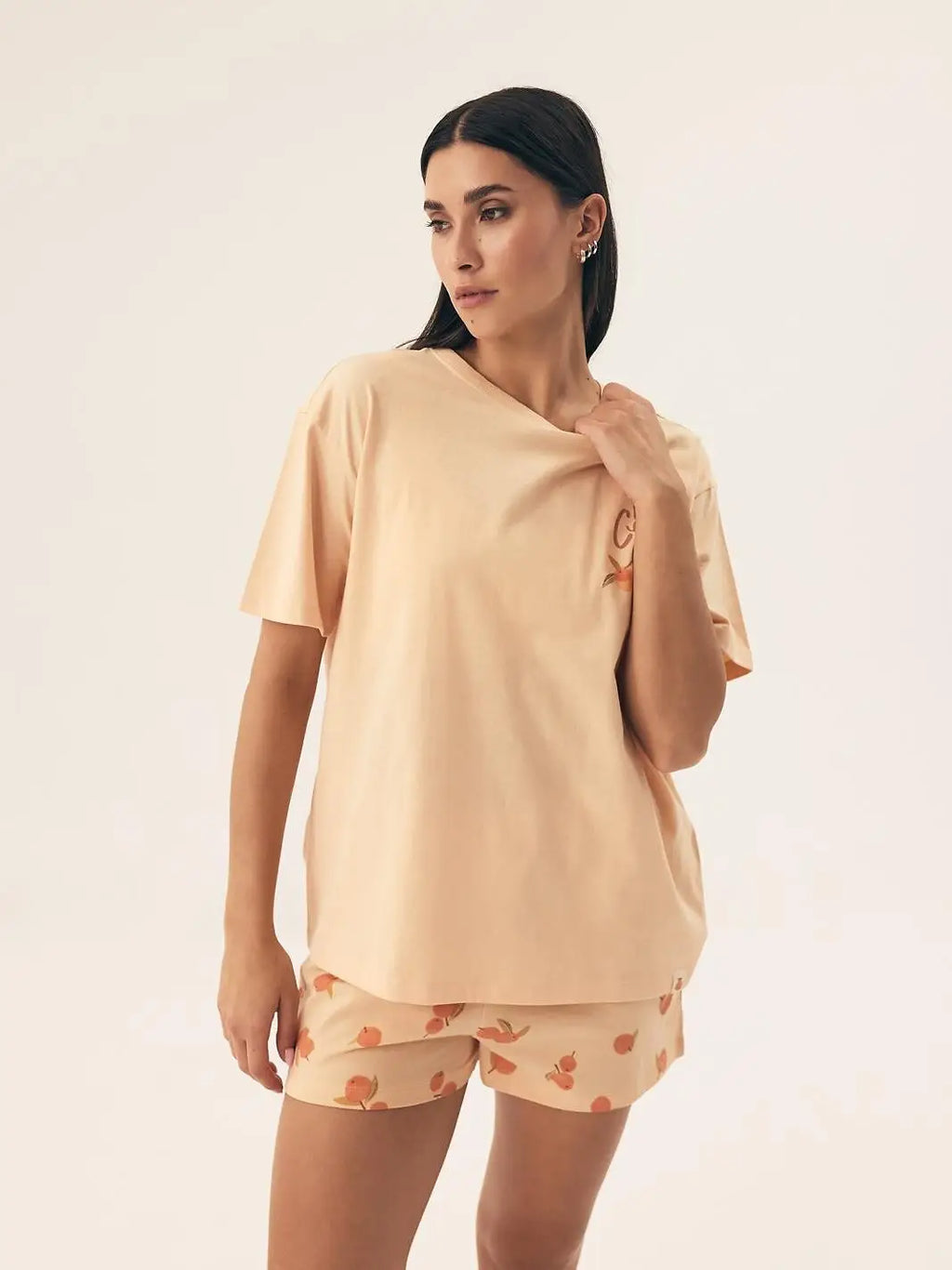 Pigiama da donna in 100% cotone - naranja