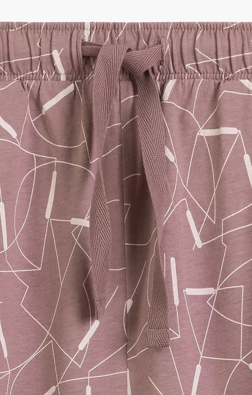 Pigiama donna in 100% cotone – t-shirt con scritta
