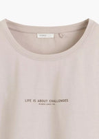 Pigiama donna in 100% cotone – t-shirt con scritta e shorts