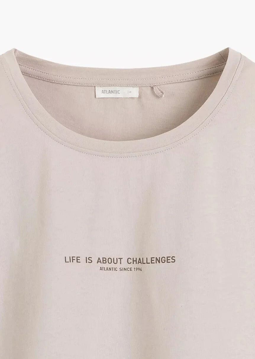 Pigiama donna in 100% cotone – t-shirt con scritta e shorts