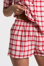 Pigiama da donna aperto in cotone flanellato (pdd4700-015)