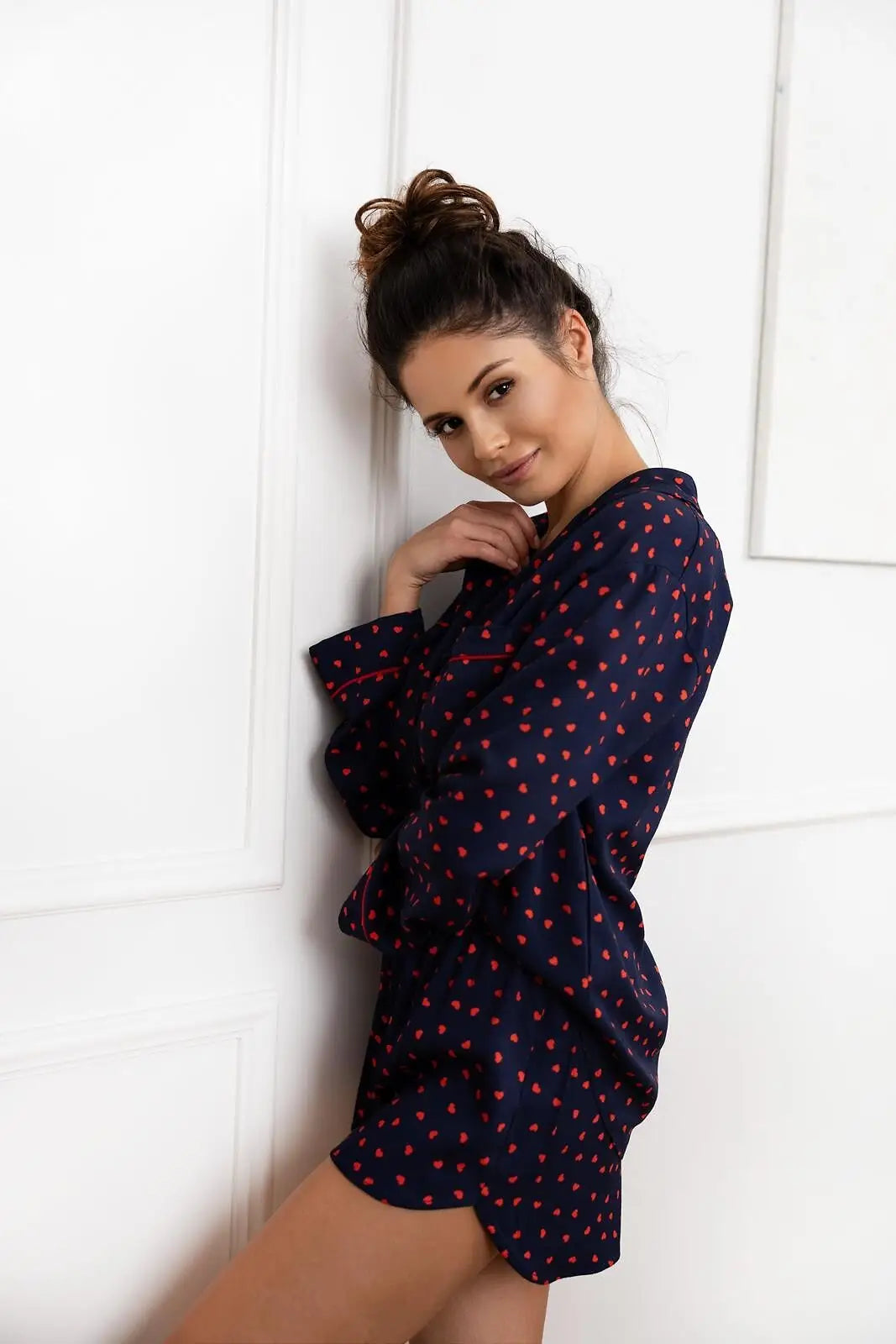 Pigiama donna aperto in viscosa - sunset - maisie