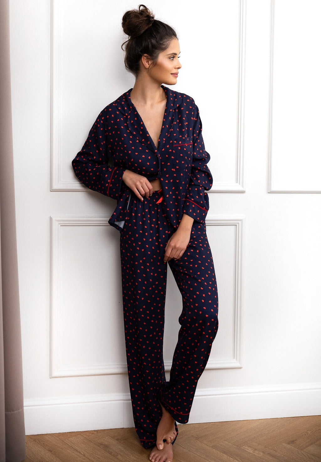 Pigiama da donna aperto in viscosa - sunset - sophia