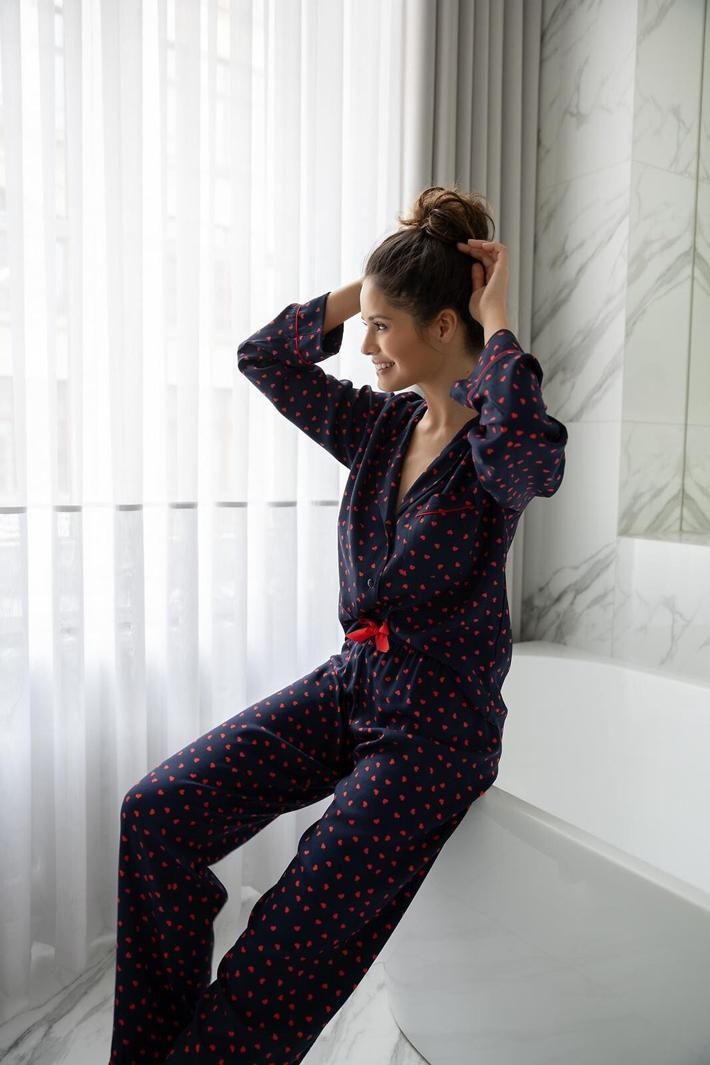 Pigiama da donna aperto in viscosa - sunset - sophia