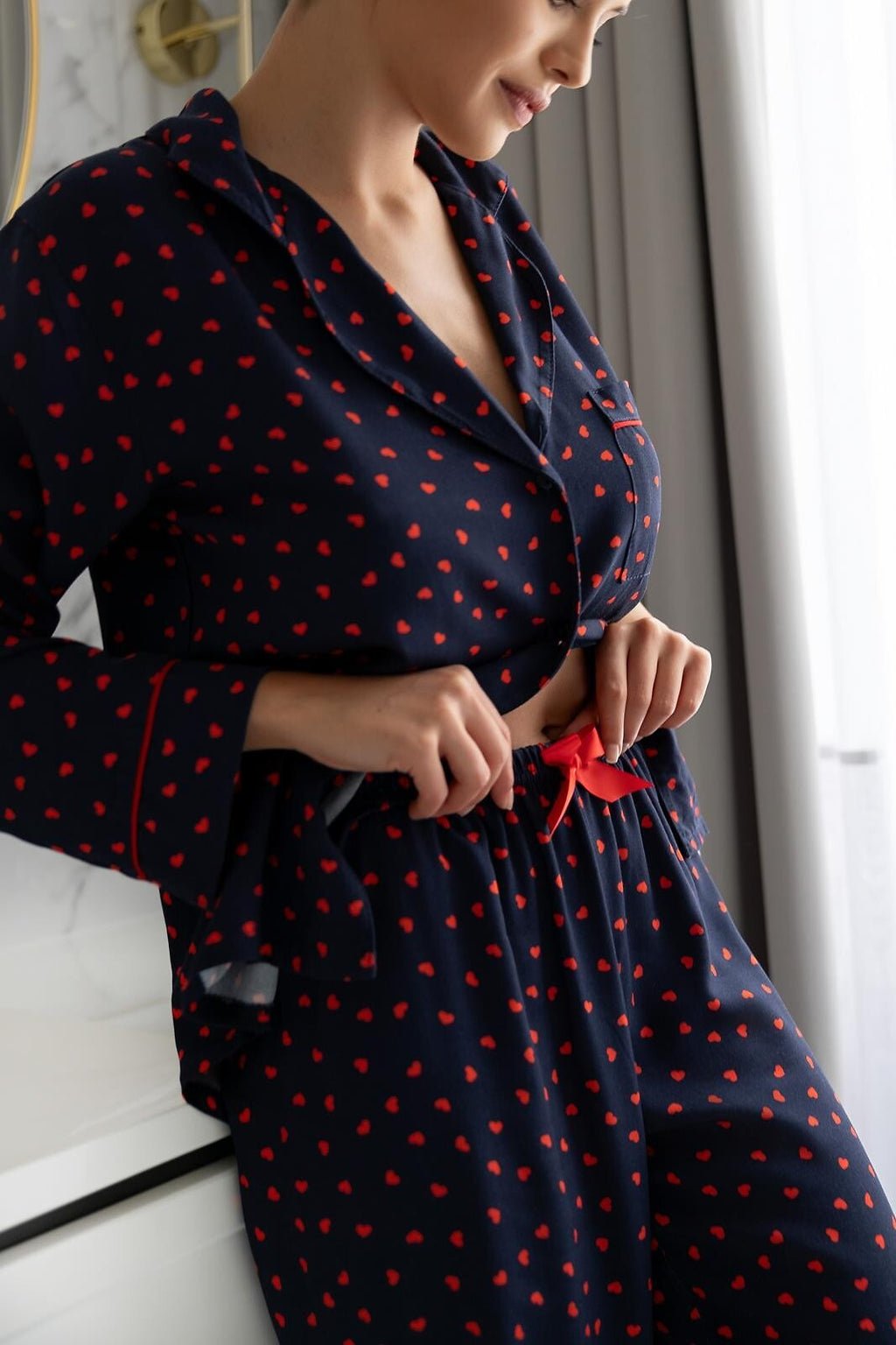 Pigiama da donna aperto in viscosa - sunset - sophia