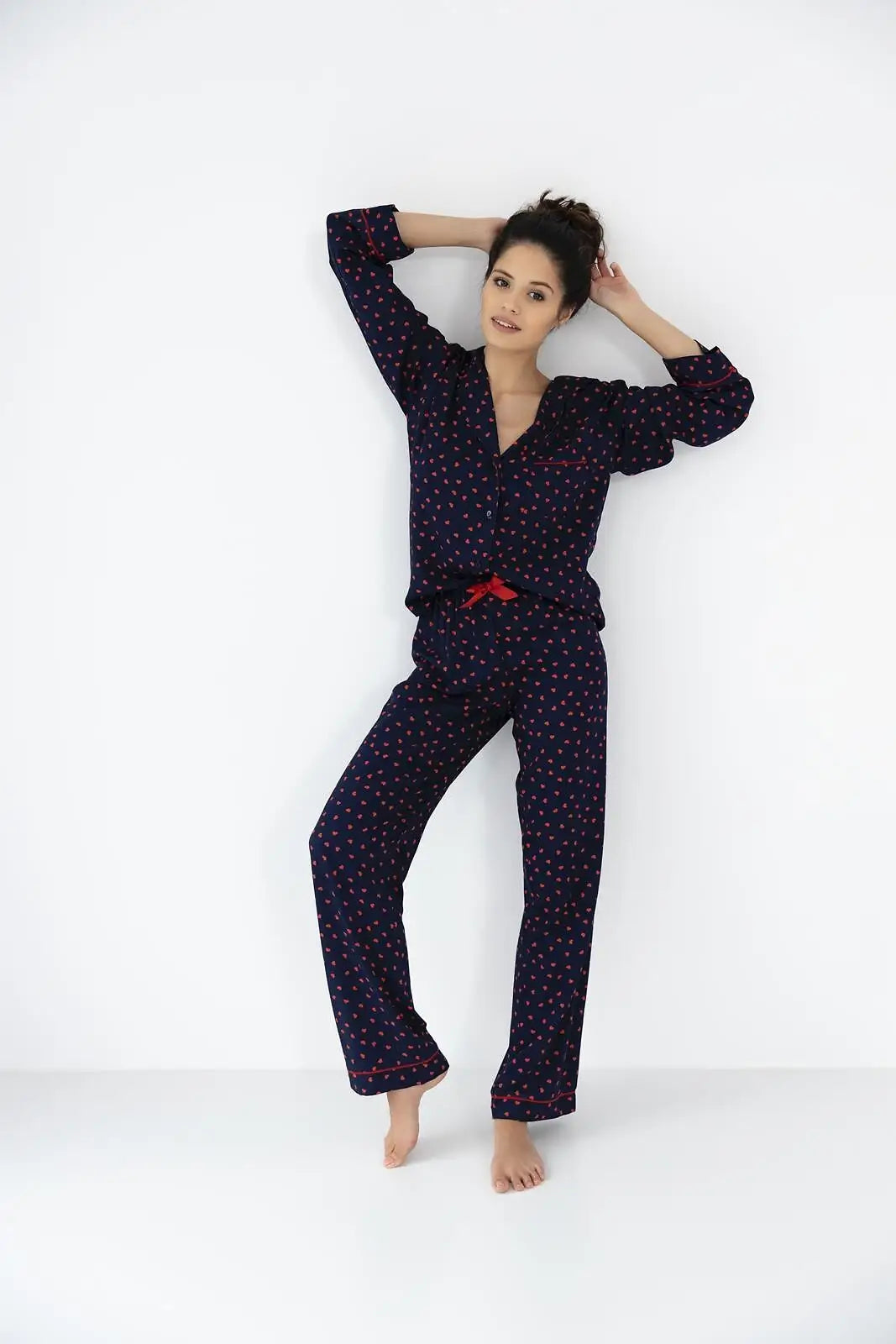 Pigiama da donna aperto in viscosa - sunset - sophia