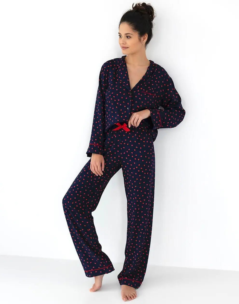 Pigiama da donna aperto in viscosa - sunset - sophia