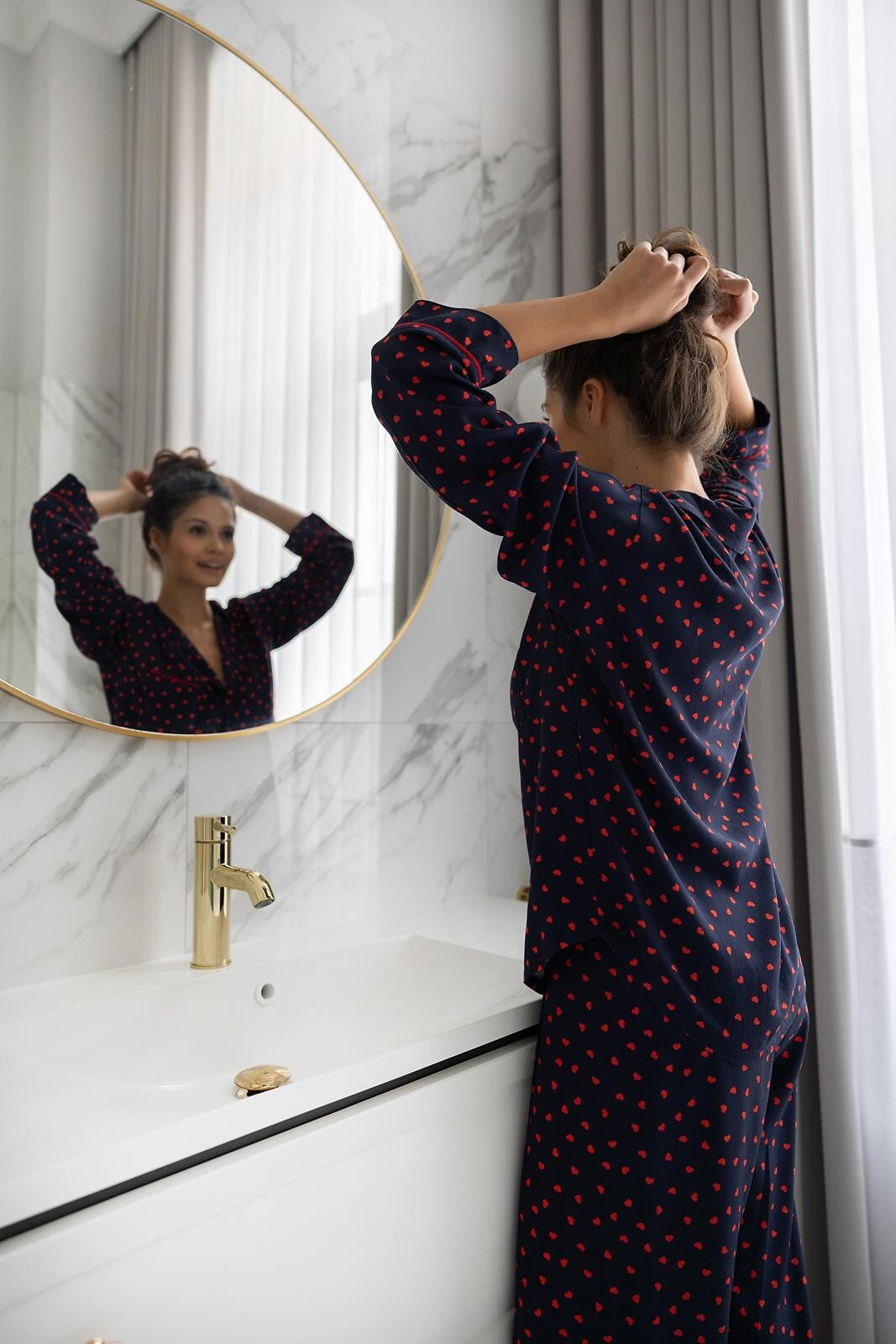 Pigiama da donna aperto in viscosa - sunset - sophia