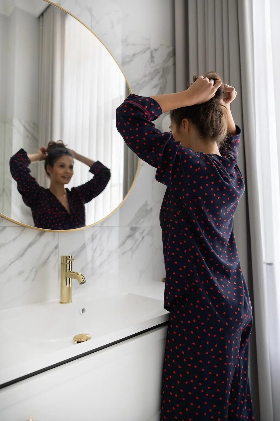 Pigiama da donna aperto in viscosa - sunset - sophia