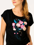 Pigiama donna in bambù ’soft eco’ – t-shirt con stampa