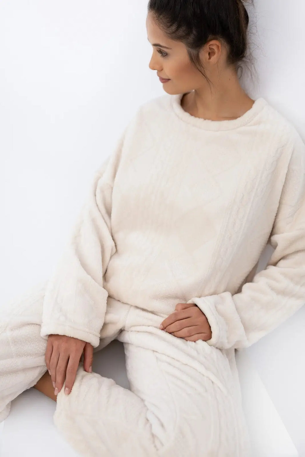 Pigiama donna caldo in morbida maglia soft - bridget