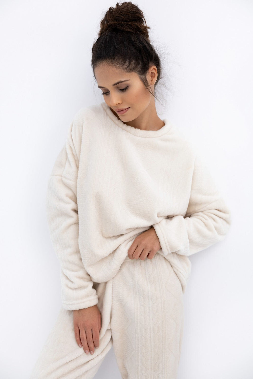 Pigiama donna caldo in morbida maglia soft - bridget