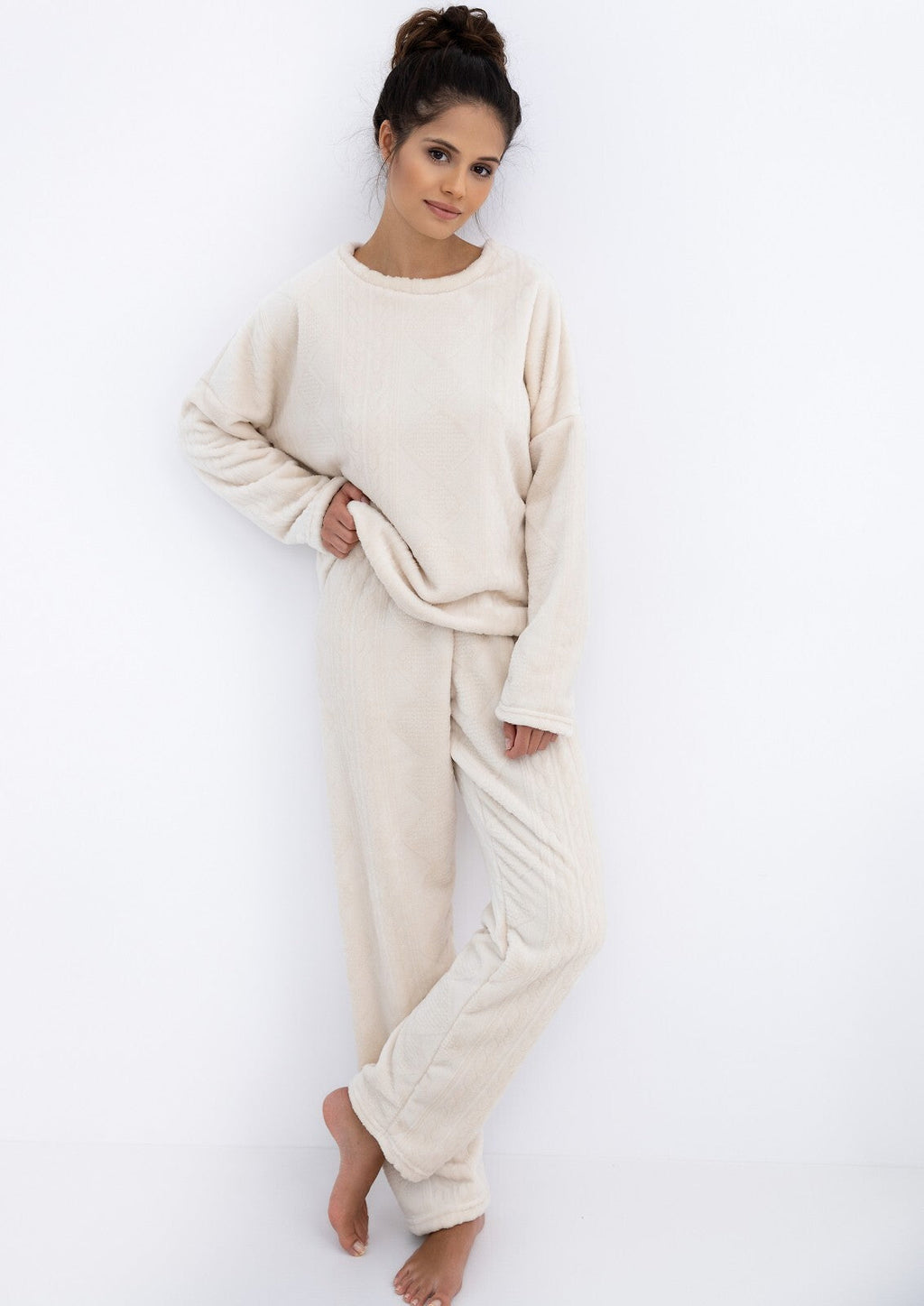 Pigiama donna caldo in morbida maglia soft - bridget