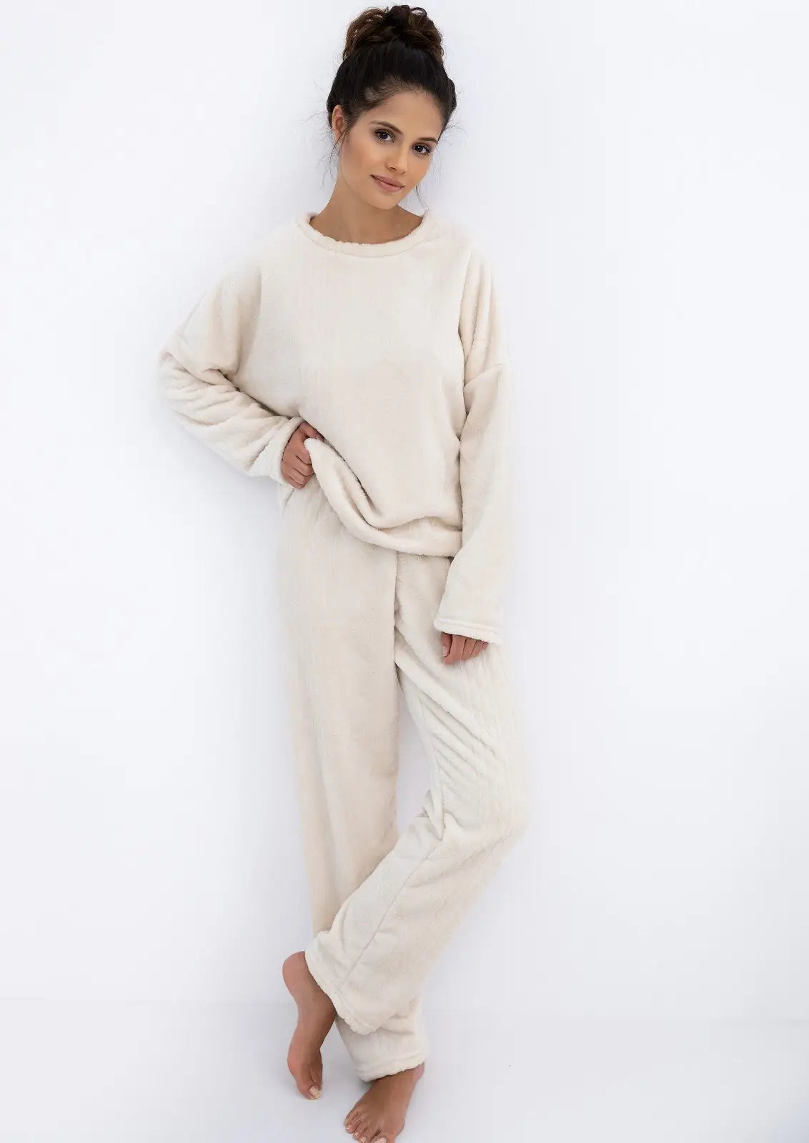 Pigiama donna caldo in morbida maglia soft - bridget