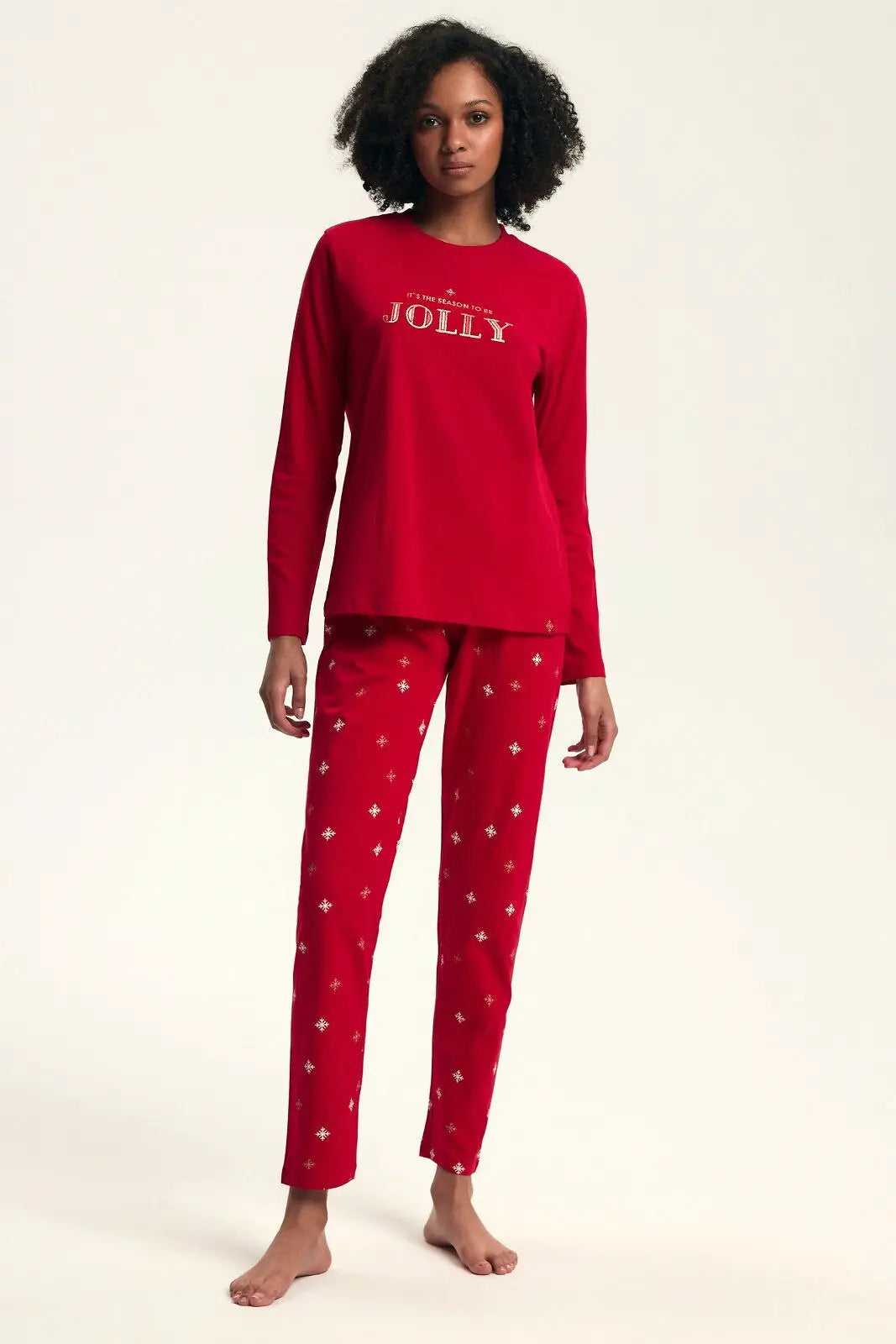 Pigiama da donna collezione natale in puro cotone | dotie