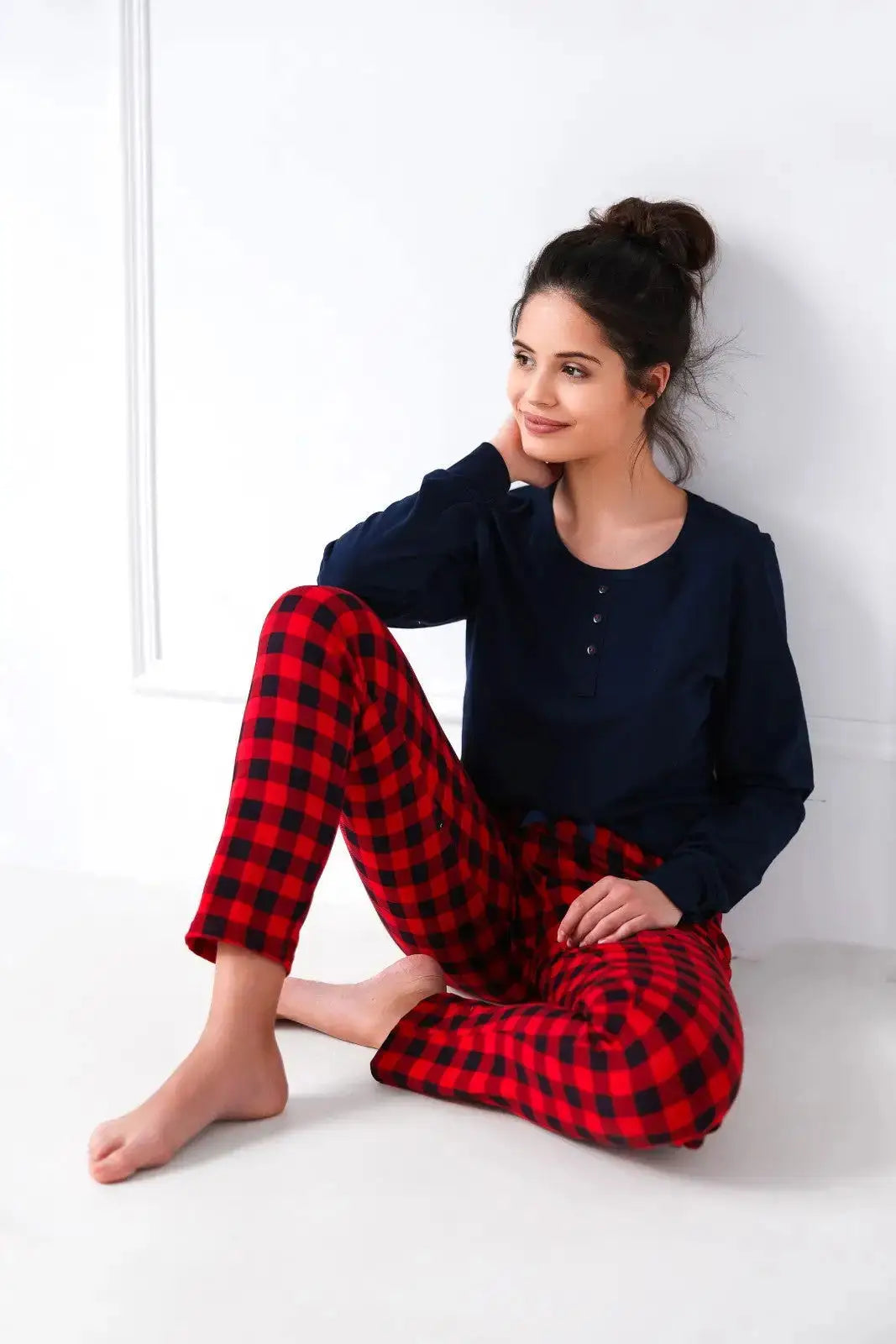 Pigiama donna in cotone 100% - bonnie - red