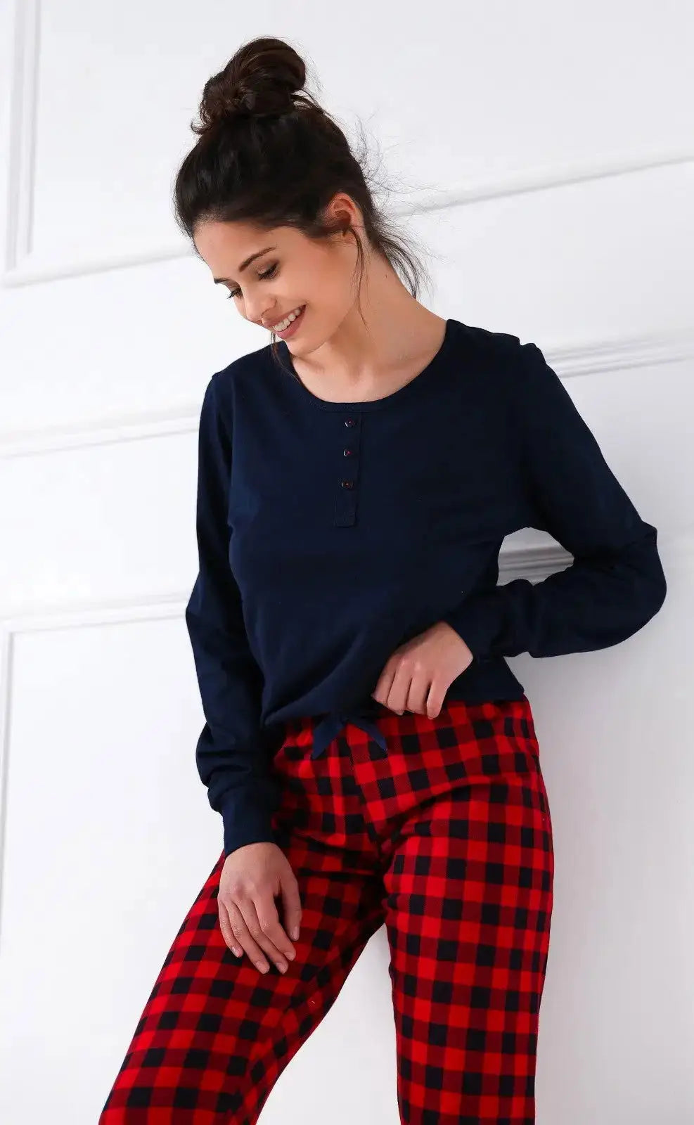 Pigiama donna in cotone 100% - bonnie - red