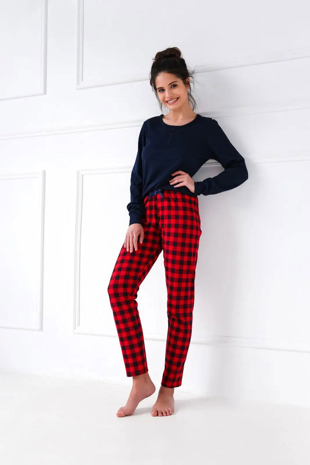 Pigiama donna in cotone 100% - bonnie - red