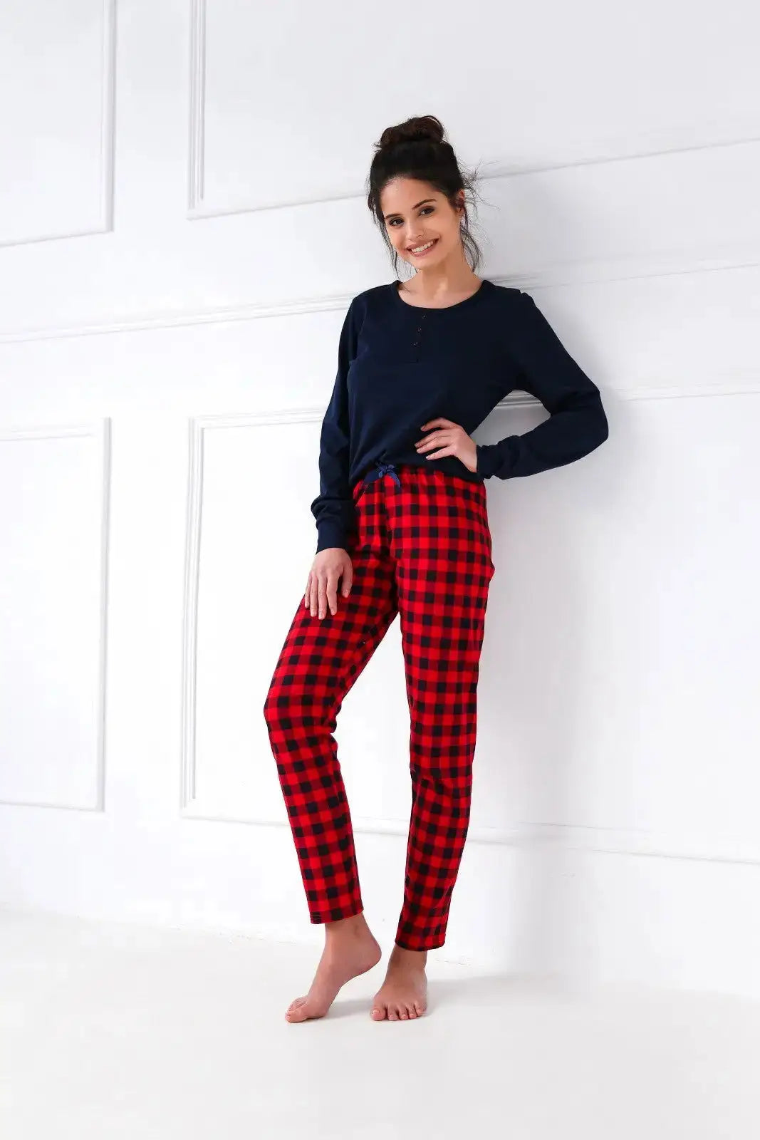 Pigiama donna in cotone 100% - bonnie - red