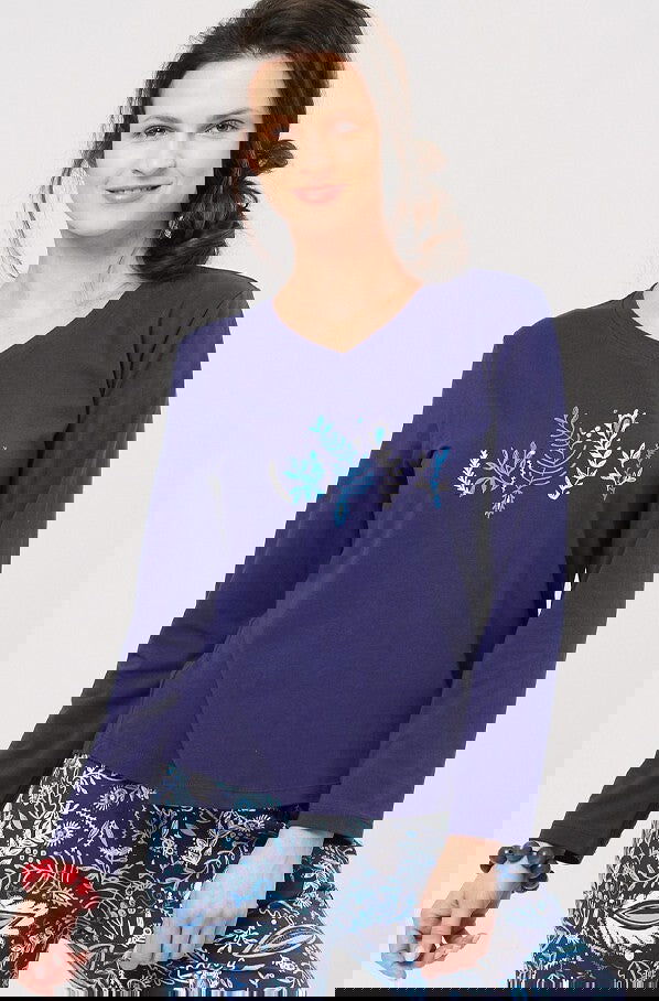 Pigiama donna in cotone elasticizzato | lns 793