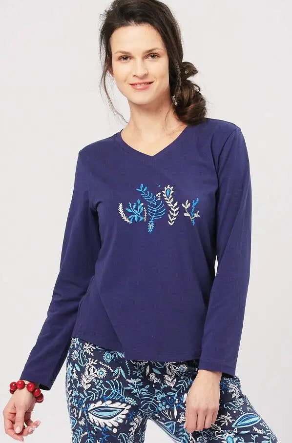 Pigiama donna in cotone elasticizzato | lns 793